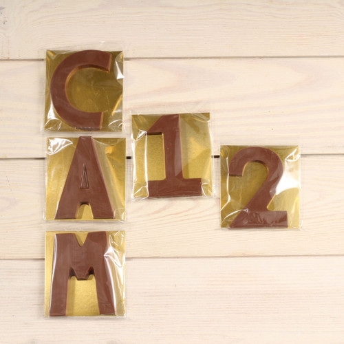 Milk Chocolate Numbers and Letters