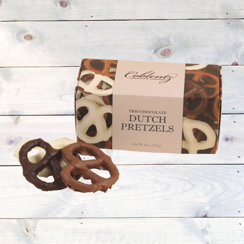 Dutch Pretzel Trio-Milk, Dark and White 